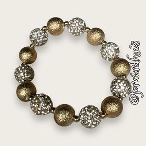 Bundle Sale 3 for $15 | Gold & Silver Bead Stretch Bracelet